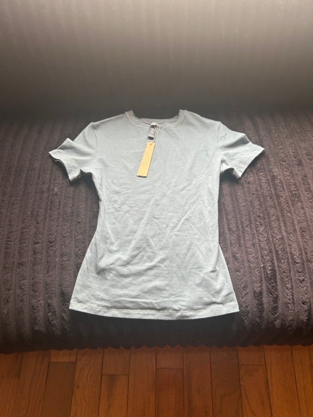 Skims Cotton Jersey TShirt • NWT • Never Worn • Kyanite (Green) • XS